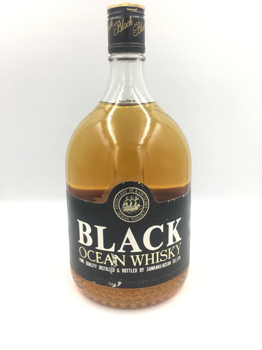 三楽オーシャン ブラックオーシャン ウイスキー 従価 1級 1920ml alc40% OCEAN 古酒 三楽 メルシャン