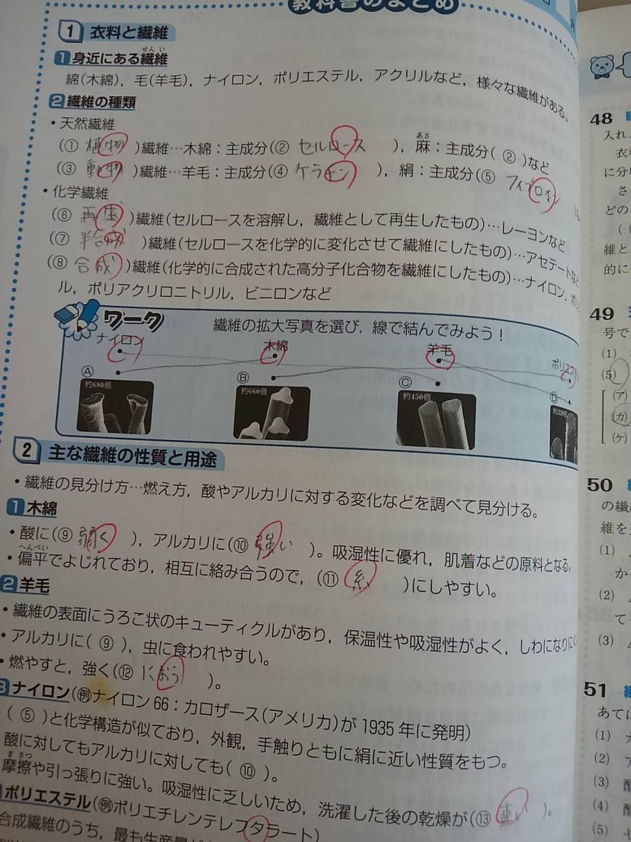 科学と人間生活の学習ノート　サンダイヤル　別冊解答付き　書き込み式傍用問題集　啓林館　【即決】_画像7