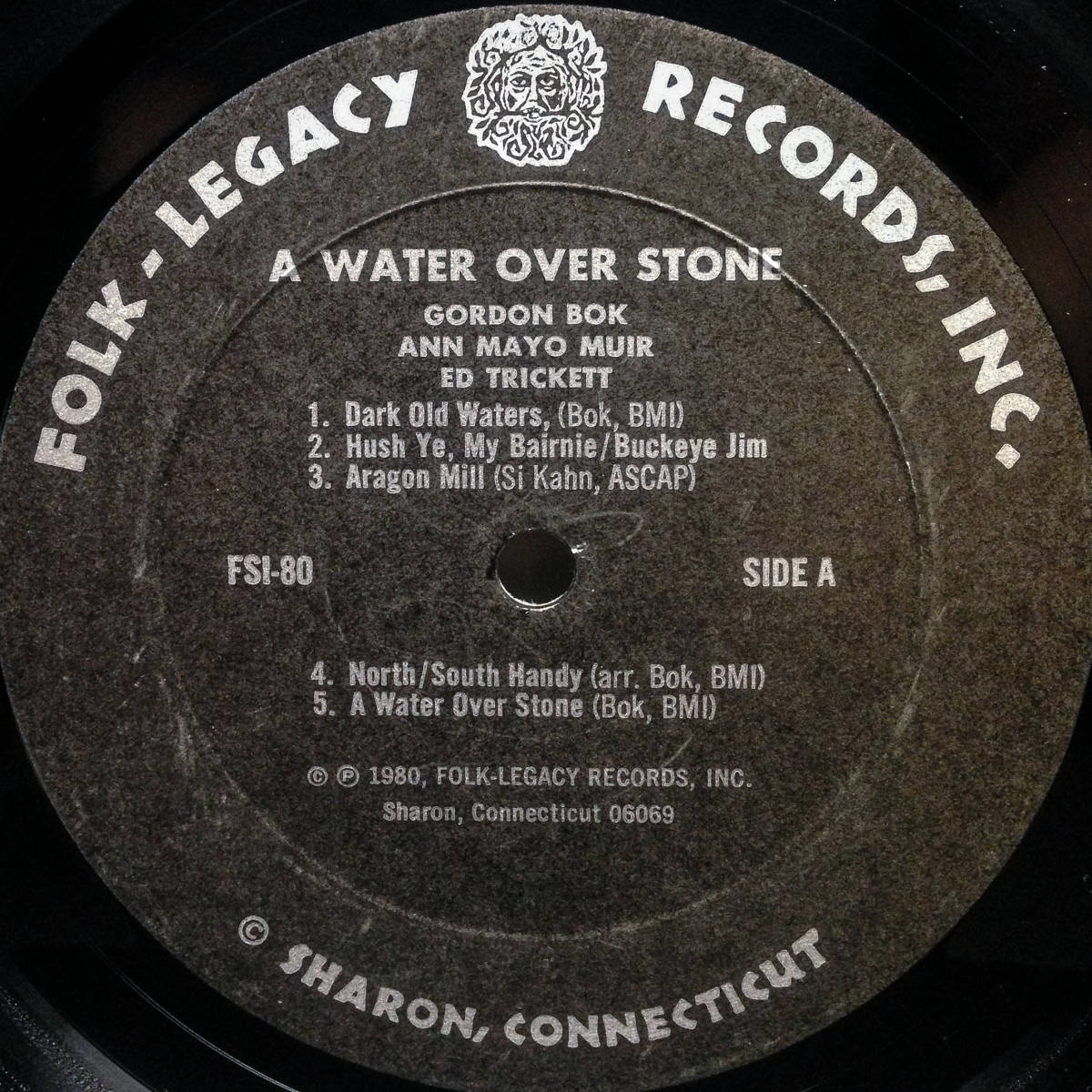 [LP] '80米Orig / Gordon Bok, Ann Mayo Muir, Ed Trickett / A Water Over Stone / シュリンク / Folk-Legacy Records / FSI-80 /の画像3
