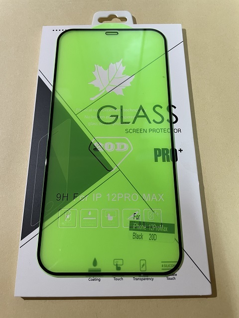 iphone12 ProMax 20D フルグルー ガラス フルカバー 保護 プレミアム加工 フルプロテクター_画像1