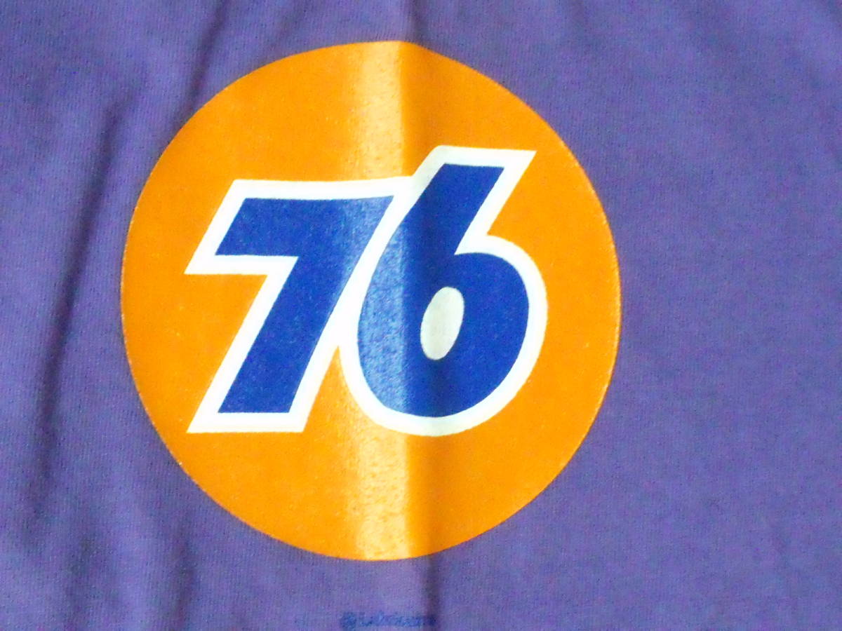 ★ 76 Lubricants 半袖Tシャツ L 未使用品 パープル アメリカ製 90年代デッドストック 訳あり品の画像6