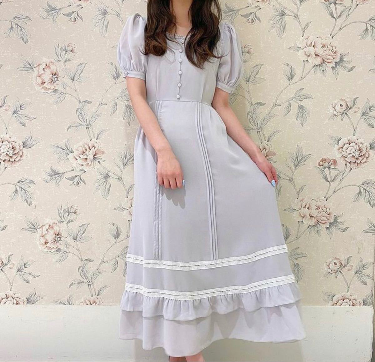 2021エブリンEvelynピンタックシアーOP ワンピース｜Yahoo