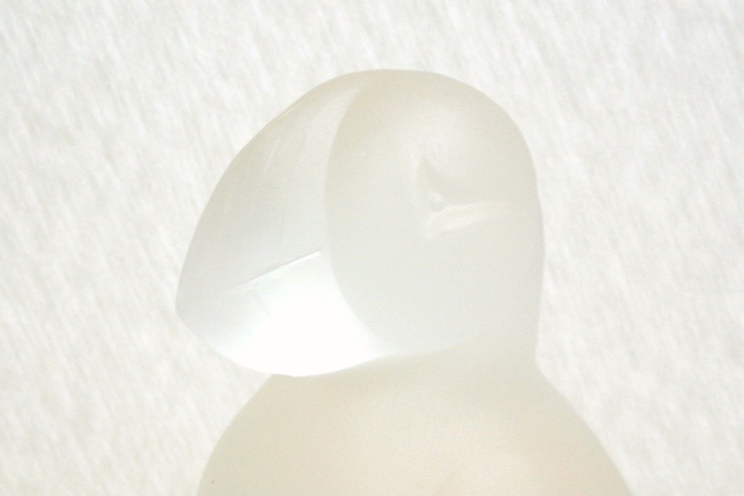 人気 ブランド チェック ヴィンテージ☆Puffinパフィン ツノメドリ 4000羽限定品☆Lisa 工芸ガラス