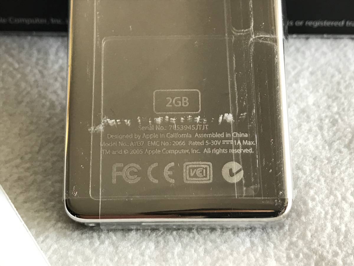 未使用品】初代 iPod nano A1137 2GB ブラック MA099J/A アイポッド