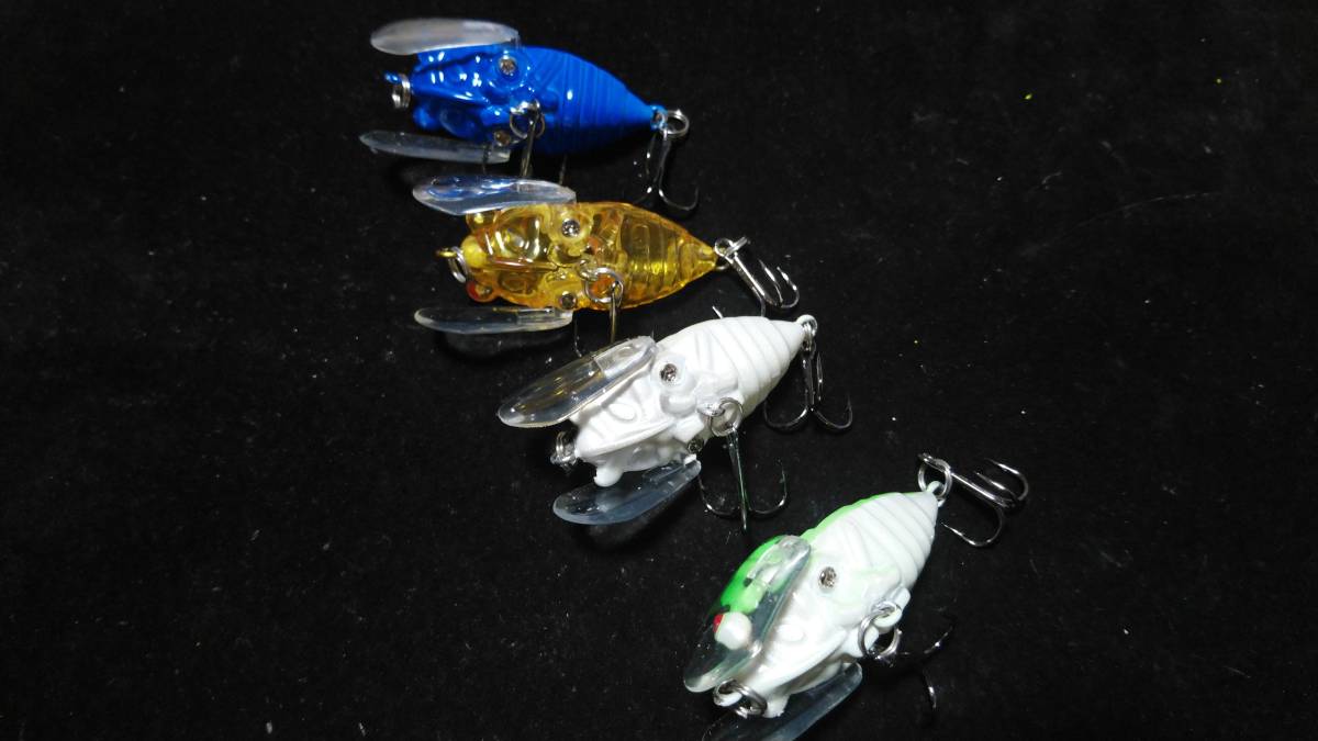 Paypayフリマ トップウォーター ルアーセット セミ 4点 バス釣り Paypayフリマ トップウォーター ルアーセット セミ 4点 バス釣り