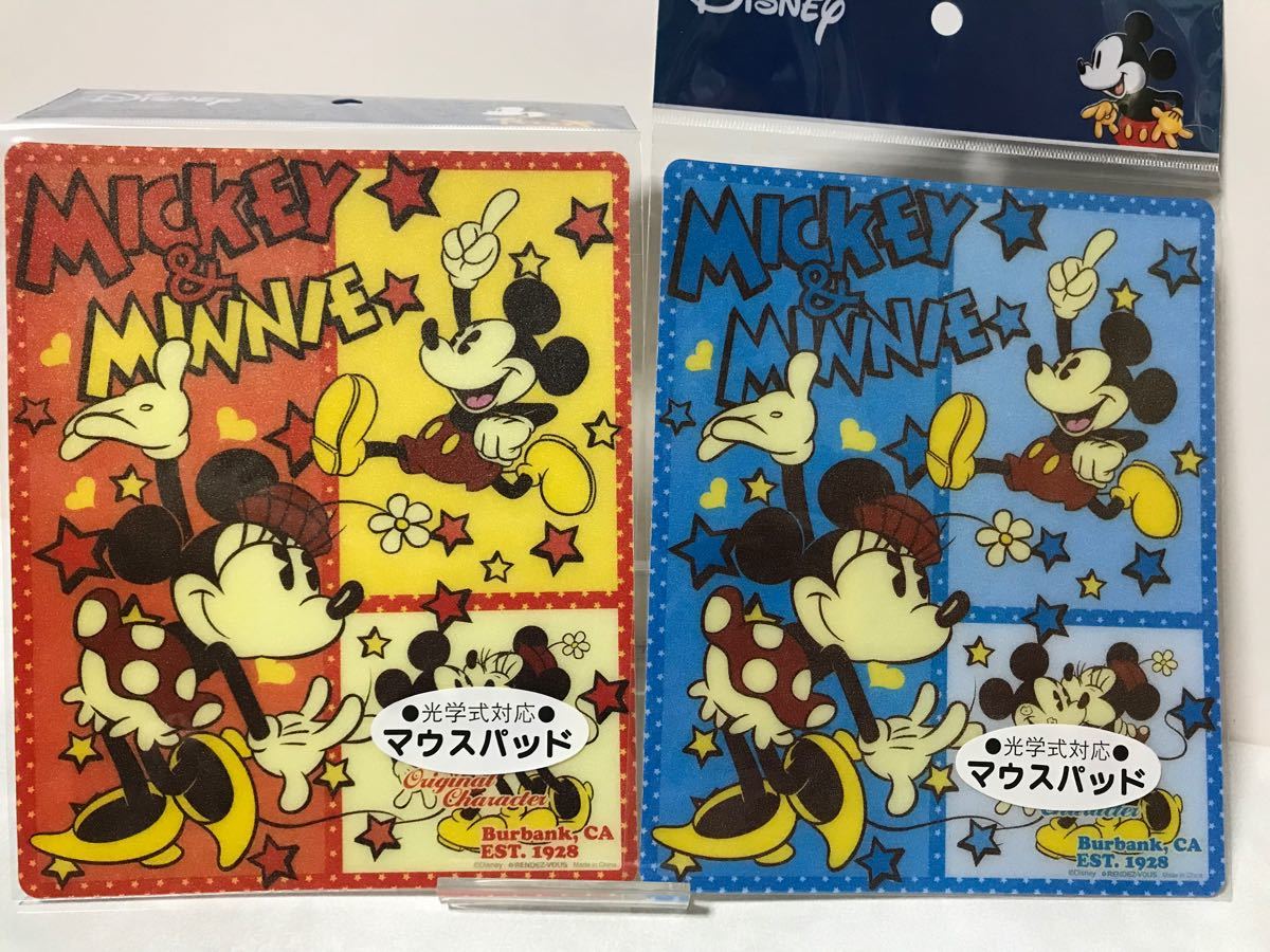 Paypayフリマ ディズニー マウスパッド 2枚セット 青と赤 ミッキーマウス ミニーマウス Paypayフリマ ディズニー マウスパッド 2枚セット 青と赤 ミッキーマウス ミニーマウス