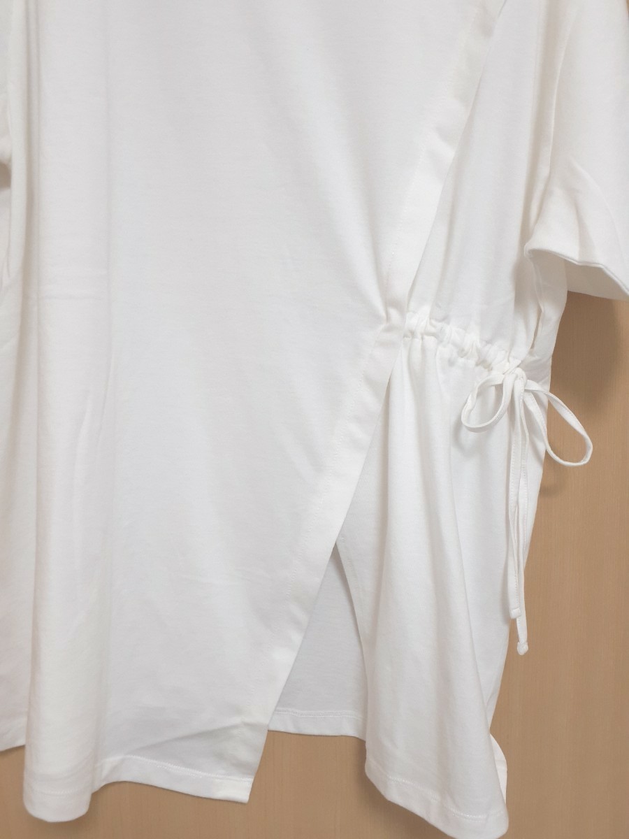 チュニック 白 カットソー tシャツ Tシャツ オーバーサイズ