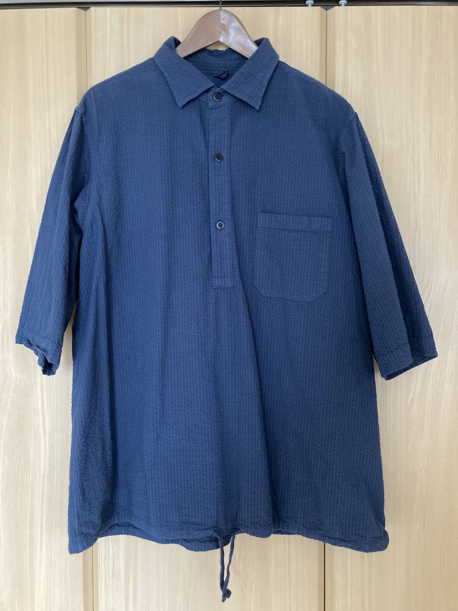 【美品】 ts(s) / BEAMS PLUS 別注 Hem String Shirt / L ネイビー / Engineered Garments ビームスプラス_画像5