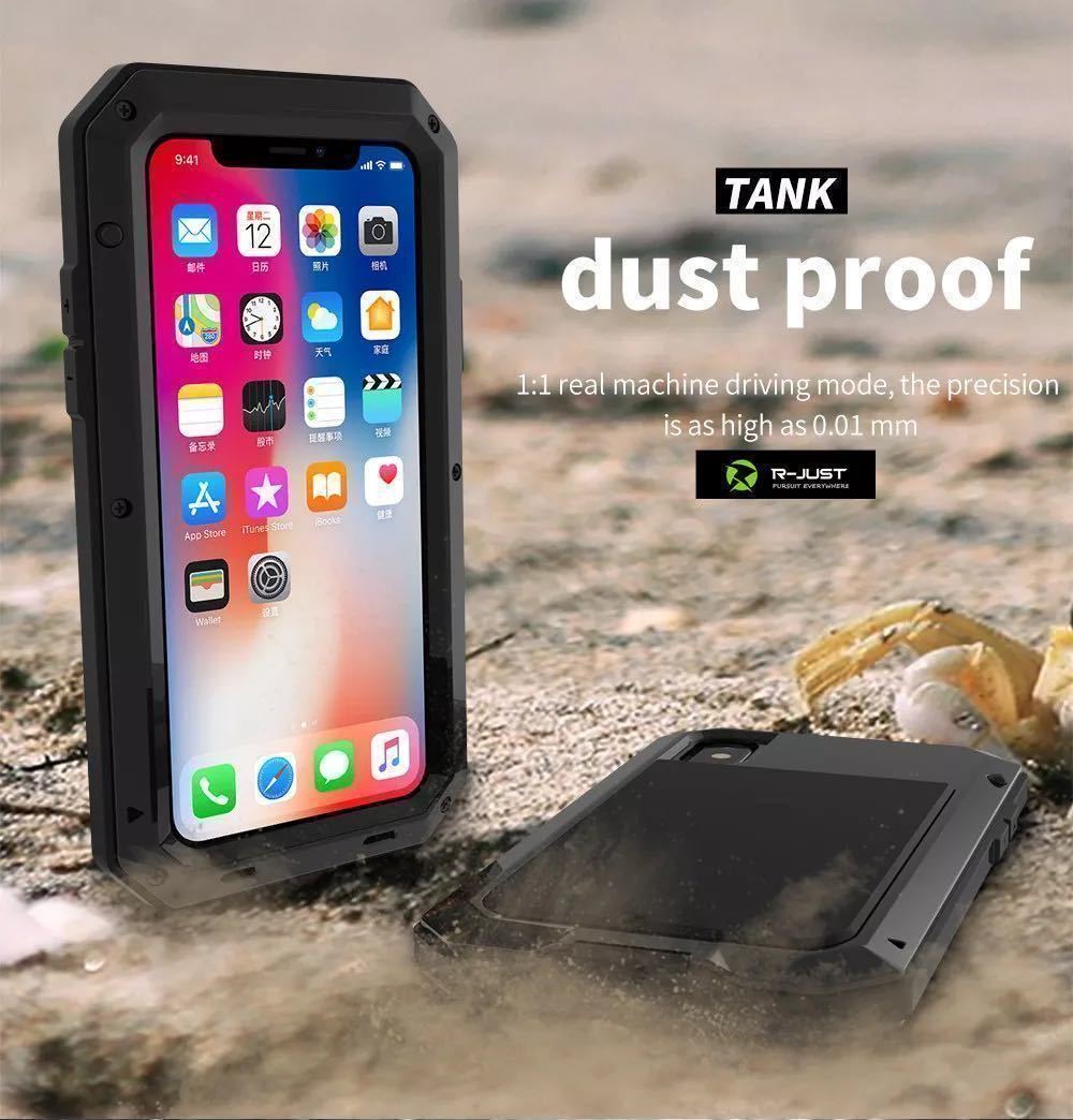 【新品】iPhone X XS バンパー ケース 対衝撃 防水 防塵 頑丈 高級 アーミー 黄色 イエロー_画像3