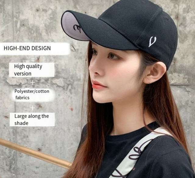 韓国　キャップ　ロック　帽子　個性的　ストリート　パンク　日除け　黒　白