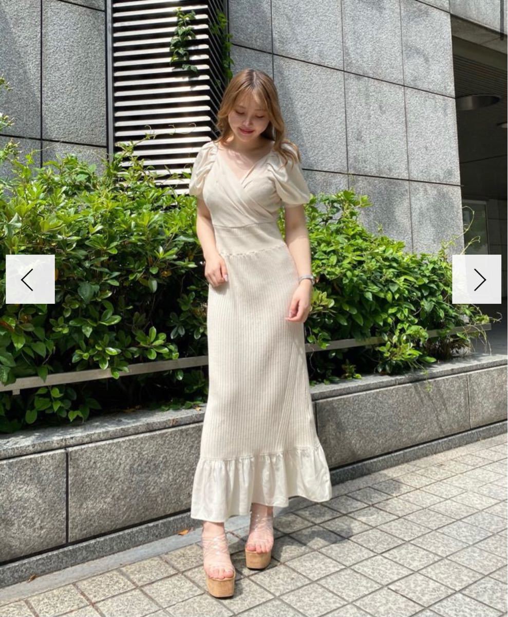 Paypayフリマ Mercury Duo マーキュリーデュオ 異素材ヘムロングニットワンピース Paypayフリマ Mercury Duo マーキュリーデュオ 異素材ヘムロングニットワンピース