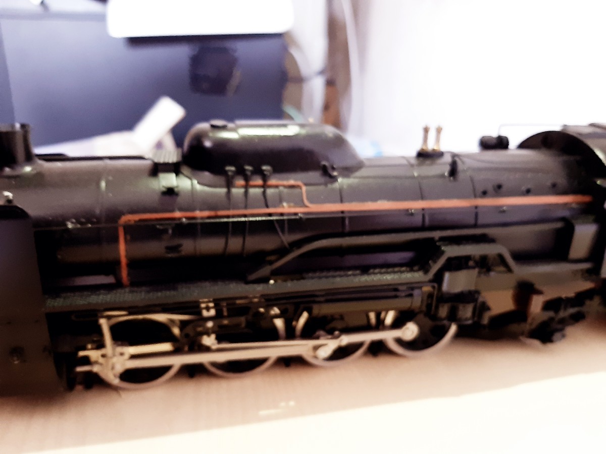 三井金属工芸 蒸気機関車 D51 D511161 デゴイチ 模型 1/42スケール 24.M/Mゲージ 台座、クリアケース付