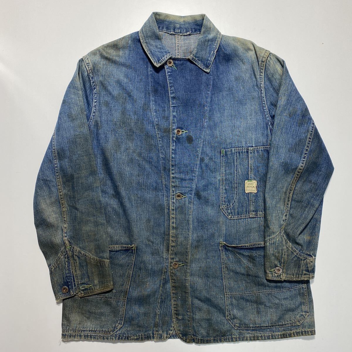 40s Vintage BIG BUCK ELY&WALKER Denim Jacket Coverall 40年代