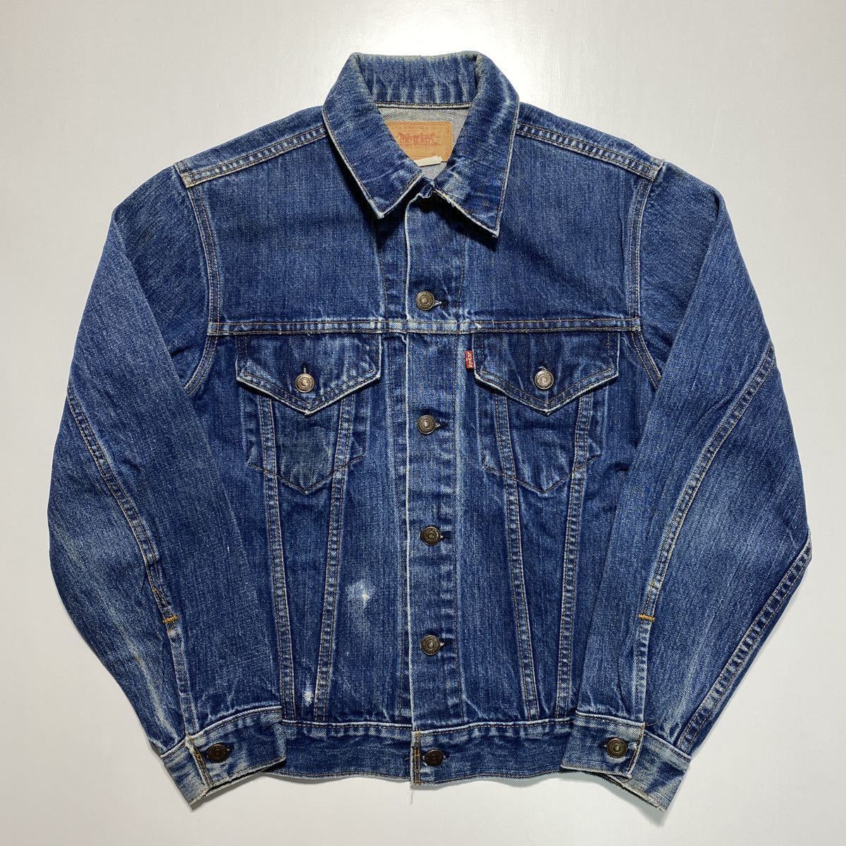 70s Levi's 70505 Denim Jacket 4th Small e 70年代 リーバイス 70505 デニム ジャケット スモールe USA製 G825の画像1