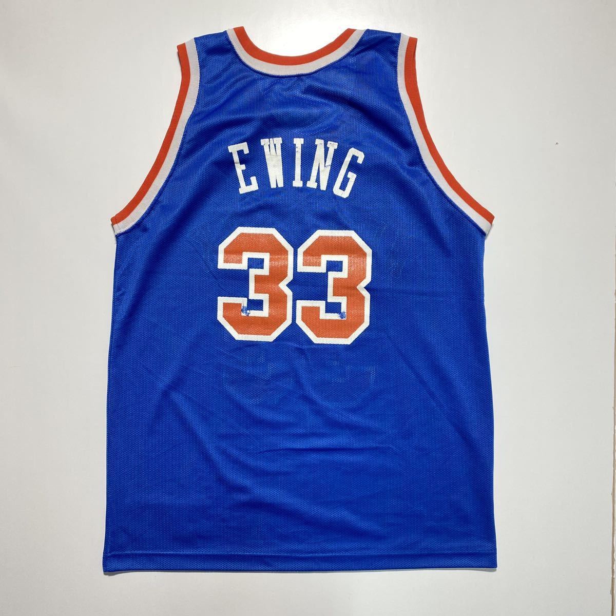 【44】90s Champion NBA PATRICK EWING 33 90年代 チャンピオン ニューヨークニックス パトリックユーイング ユニフォーム バスケ G853_画像2