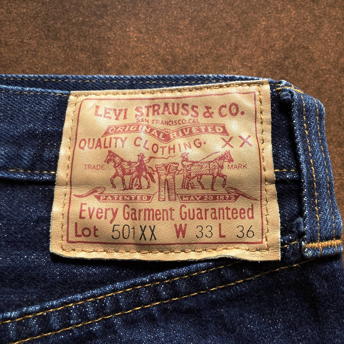 バレンシア工場製 1947年モデル LEVI'S 501XX 47501-0114 W31