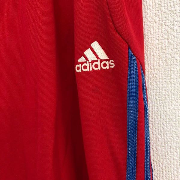 adidas climalite アディダス ジャージパンツ トレーニングパンツ レディース Lサイズ レッド ジム ランニング 筋トレ サッカー