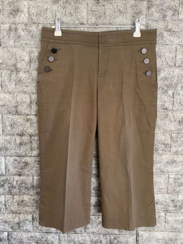 UNTITLED Untitled укороченные брюки 7 минут длина брюки 2 номер женский M размер соответствует Brown world сделано в Японии 
