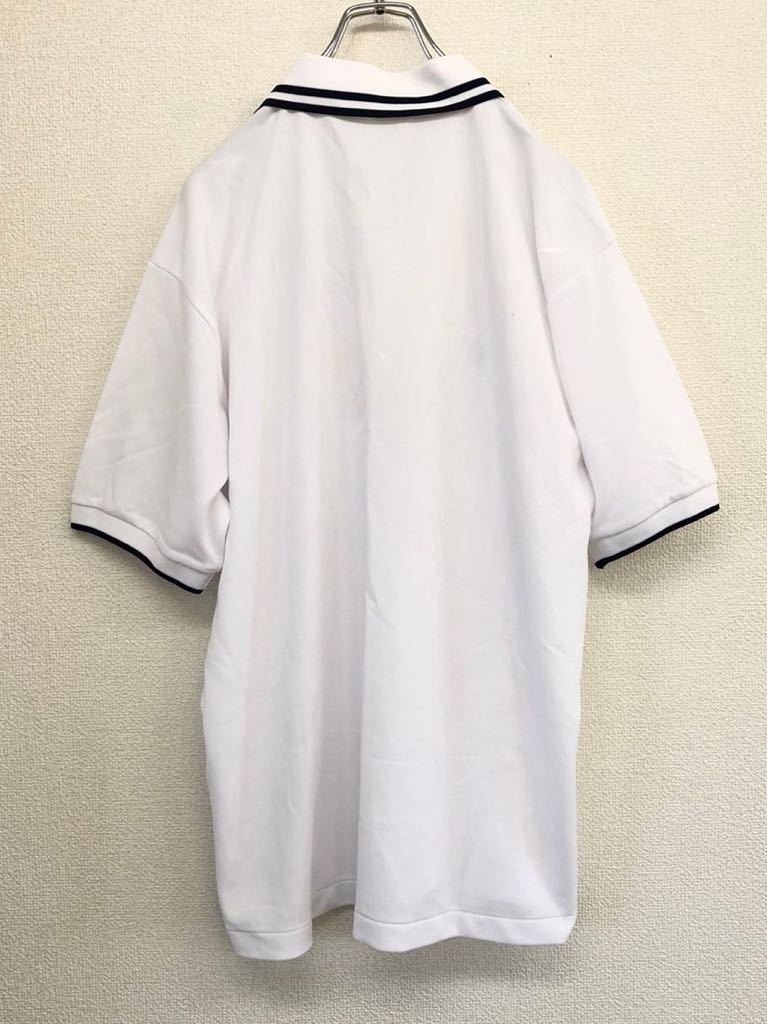 GS　GARY SPORTS　半袖ゴルフシャツ　ポロシャツ　メンズ　2Lサイズ　ホワイト　日本製　春夏モデル　ビッグサイズ_画像2
