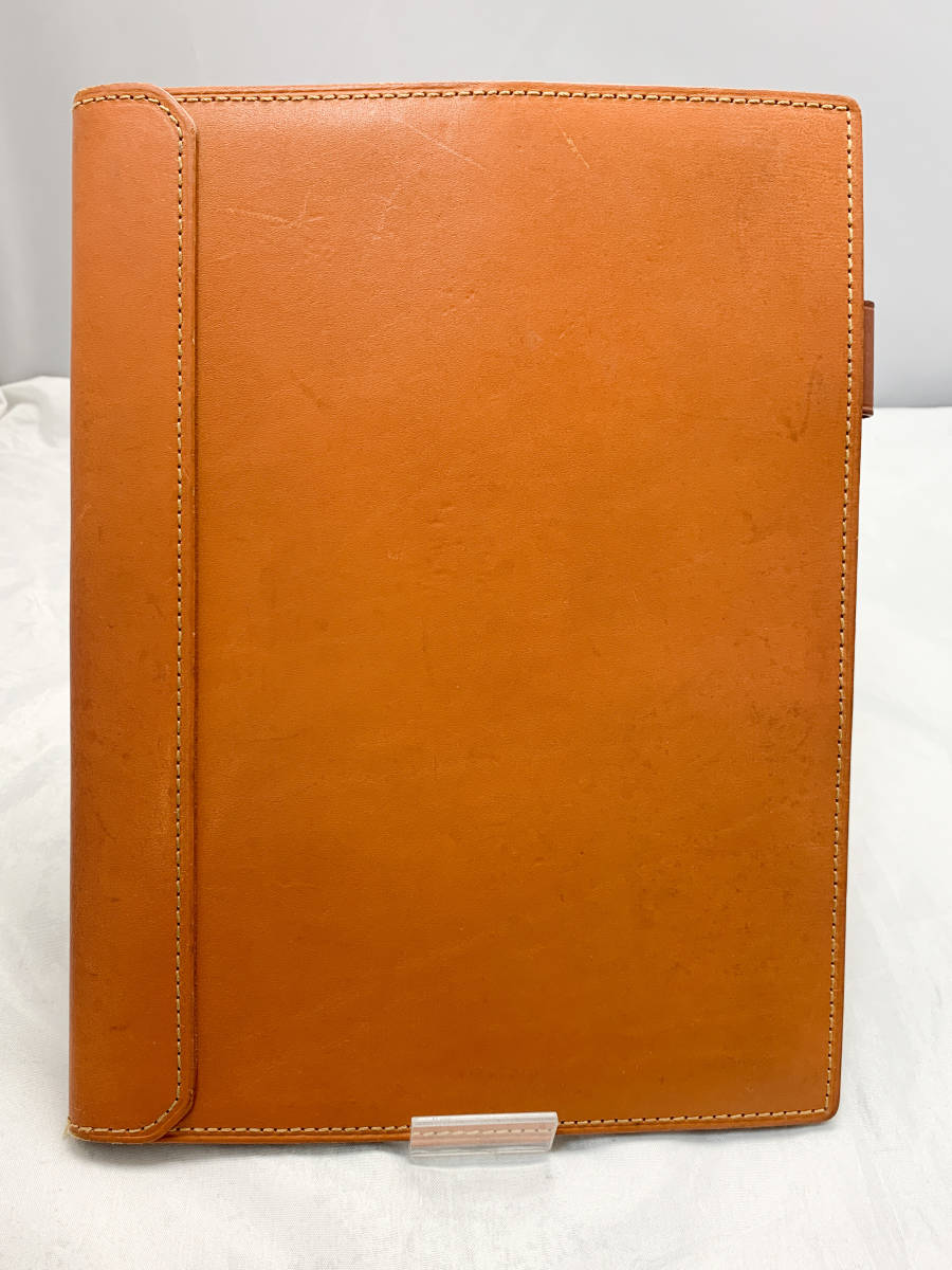  beautiful goods prompt decision total leather * rare rare records out of production earth shop bag nachu-la cow leather B5 Note cover book cover pocketbook cover leather leather 