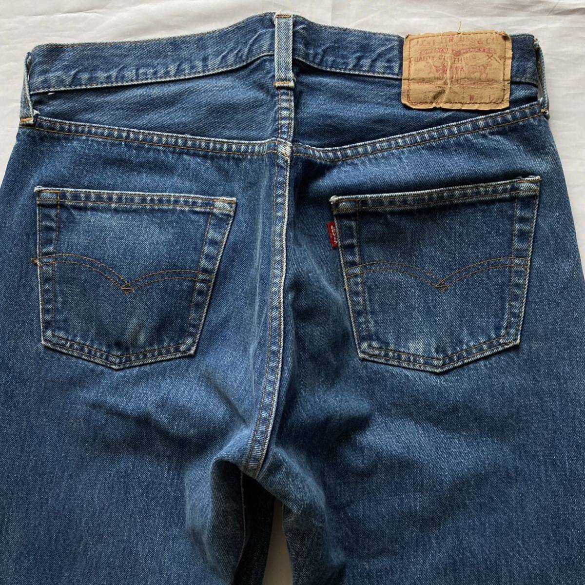 美品 リーバイス501 赤耳 オリジナル 80's Levi's RED LINE W34 L34 デニム denim ビンテージ vintage アメリカ製 USA製 セルビッチ クリアランス本物 デニム 501 リーバイス 80s ジーンズ 美品 ビンテージ オリジナル 赤耳 デニム/ジーンズ