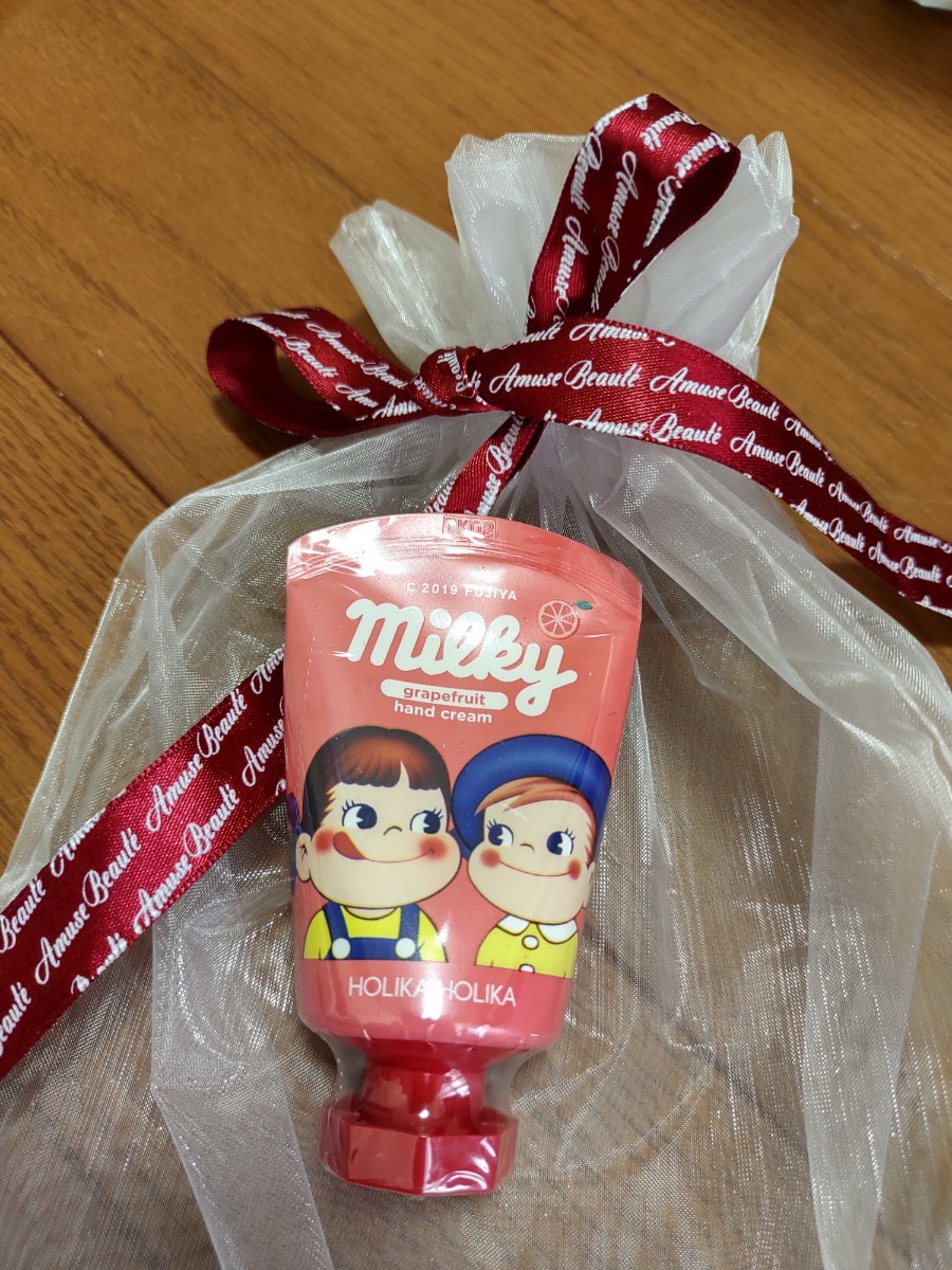 新品未開封 ハンドクリーム ペコちゃん ホリカホリカ グレープフルーツ ハンドケア ピンク ギフト ペコポコ