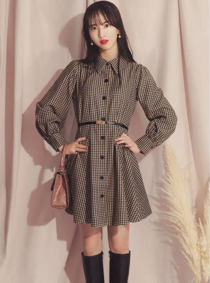 グレイル GRL シャツワンピース 千鳥格子 千鳥柄 千鳥格子シャツ グレイル GRL シャツワンピース 千鳥格子 千鳥柄 千鳥格子シャツ