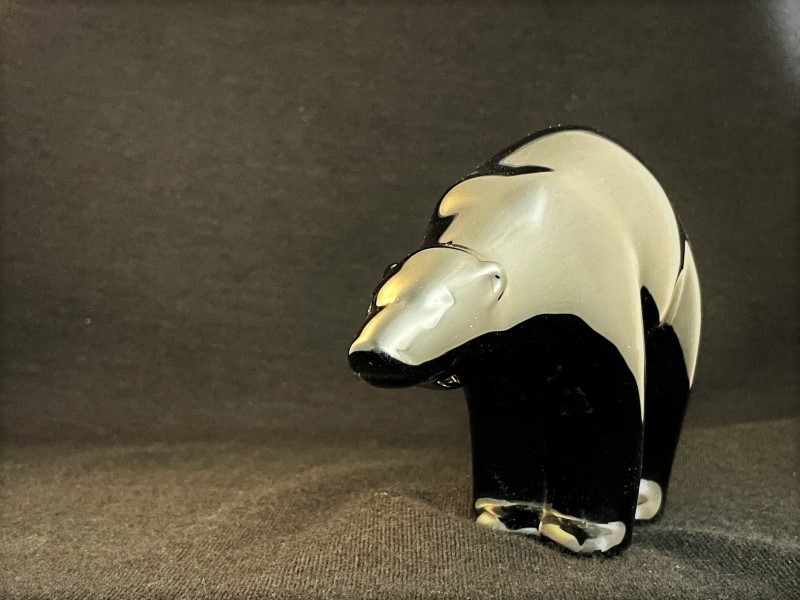  супер редкий baccarat Pola Bear ( черный ) Baccarat Polar Bear crystal белый медведь произведение искусства белый медведь 
