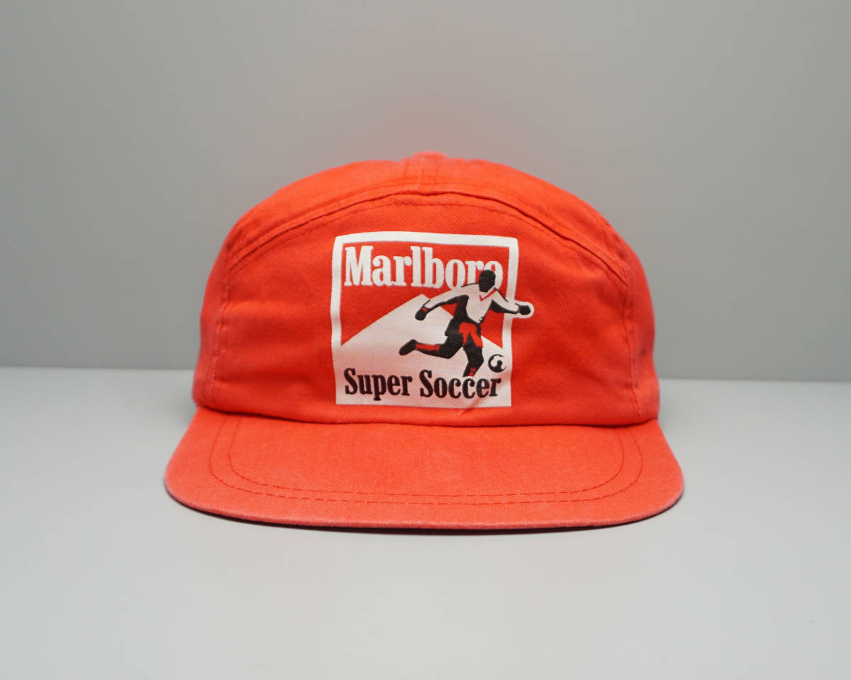 激レア! 90's Marlboro 『SUPER SOCCER』キャップ マールボロ (たばこ) HOOK-UPS POWELL Santa Cruz オールドスケート