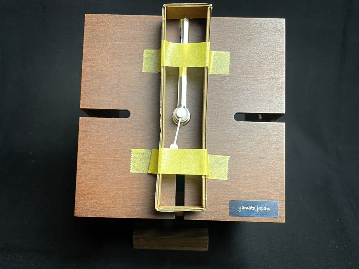 ■ ヤマト工芸 PUZZLE STAND TYPE M 置時計 木製 yamato japan 備前漆器_画像6