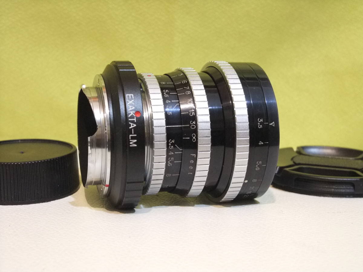 ●アンジェニュー P.ANGENIEUX PARIS 28mm F3.5 RETROFOCUS TYPE R11 後期58mm径 エキザクタマウント ライカMマウントアダプター付き●1B97_画像2