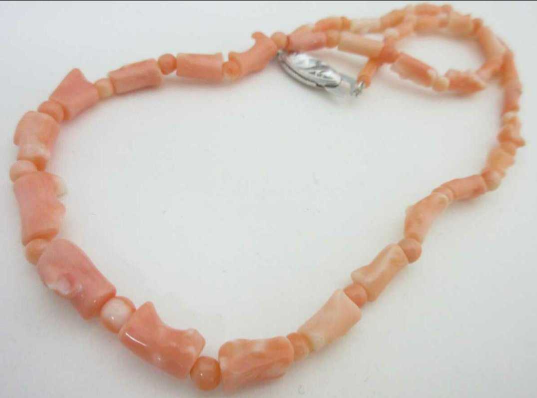 [TOP].. coral 14.9g necklace loose bracele netsuke i576.