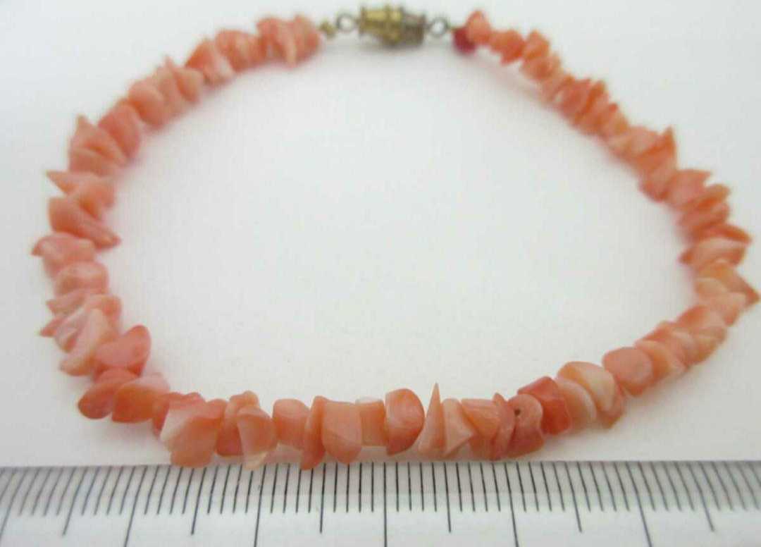 [TOP].. coral necklace bracele set netsuke i70.