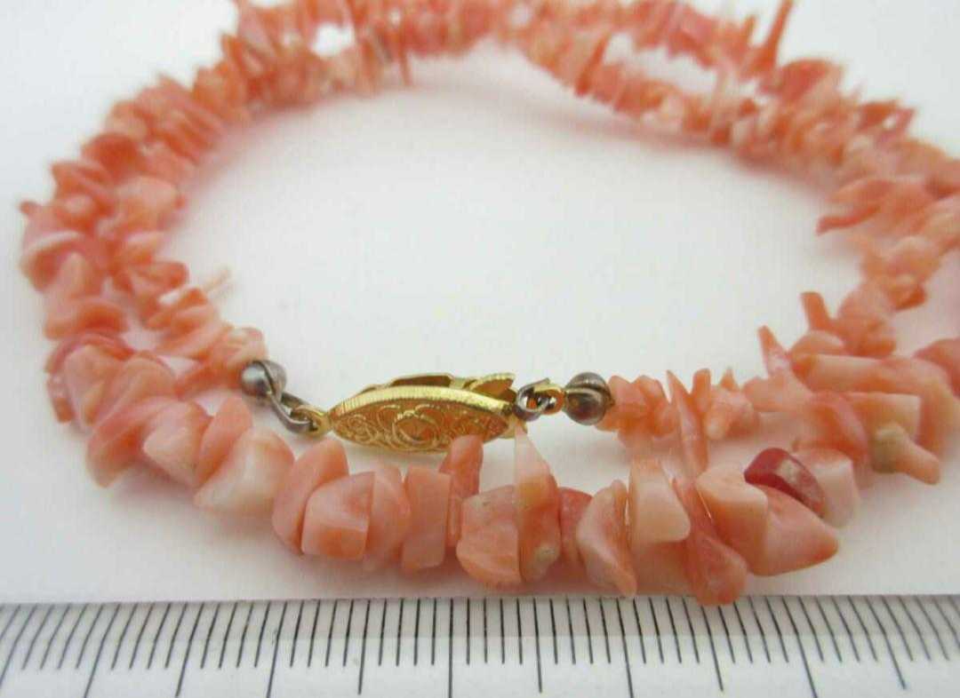 [TOP].. coral necklace bracele set netsuke i70.