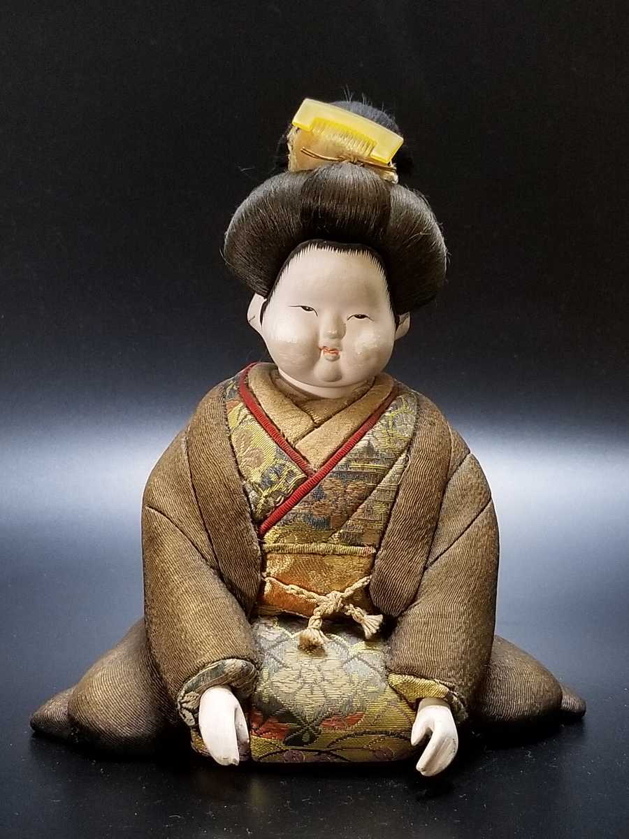 お福さん 木目込人形 高さ約20cm 商売繁盛 縁起物 招福 夫婦和合 お福さん 木目込人形 高さ約20cm 商売繁盛 縁起物 招福 夫婦和合