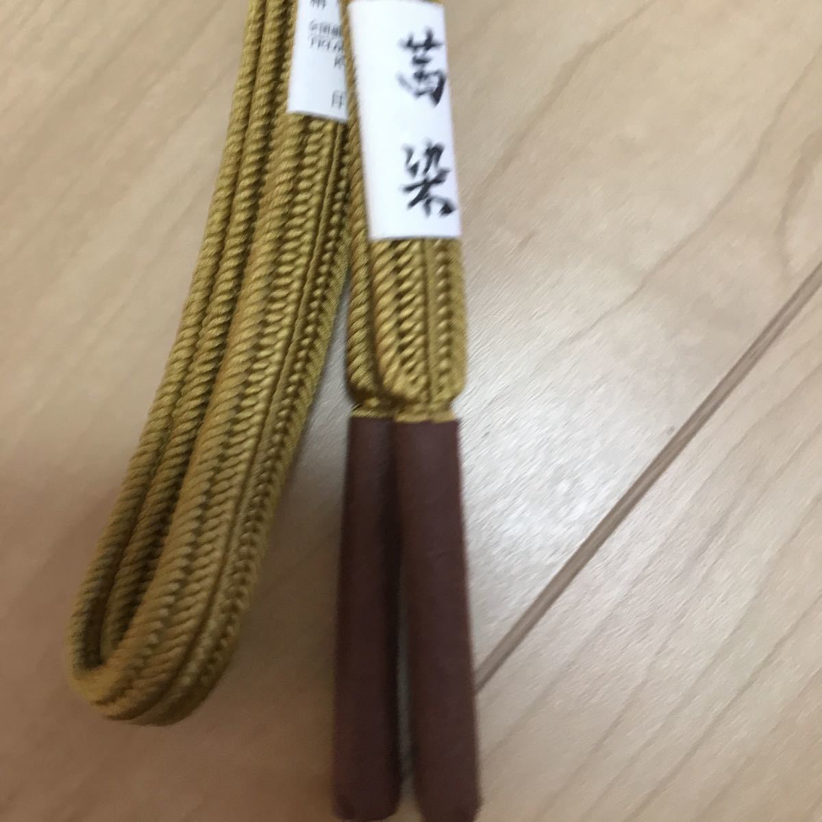 520 帯締め 京すいらん　茜染　正絹　日本製　巾1.3㎝　未使用　美品　おすすめ　和装小物_画像3