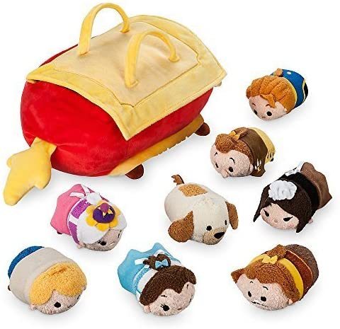 ディズニーストア　◆　美女と野獣 TSUM ツムツム 8点+スルタンフットスツールバッグセット ／新品・送料込み _画像1