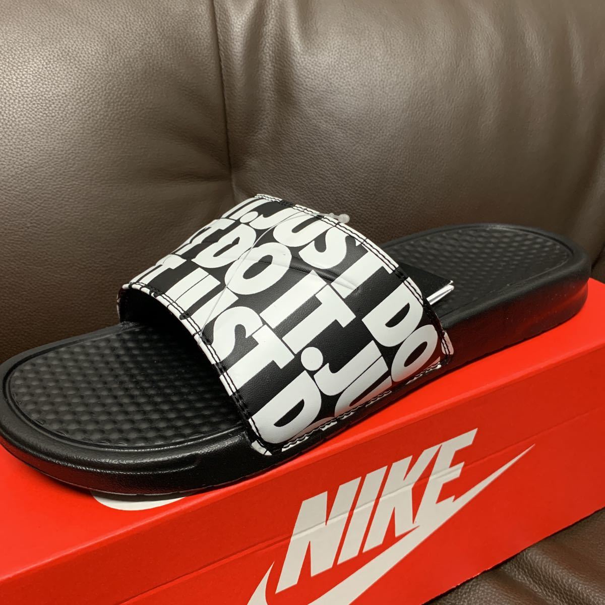 ナイキ ベナッシ NIKE 26cmプリント　just do it ロゴ