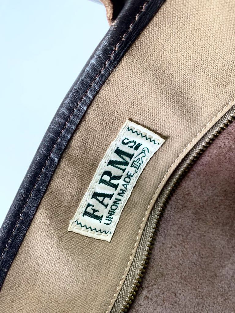 雰囲気抜群 上質レザー FARMS UNION MADEオールレザー トートバッグ 革カバン バッグ BAGショルダーストラップ付き 男女兼用_画像2