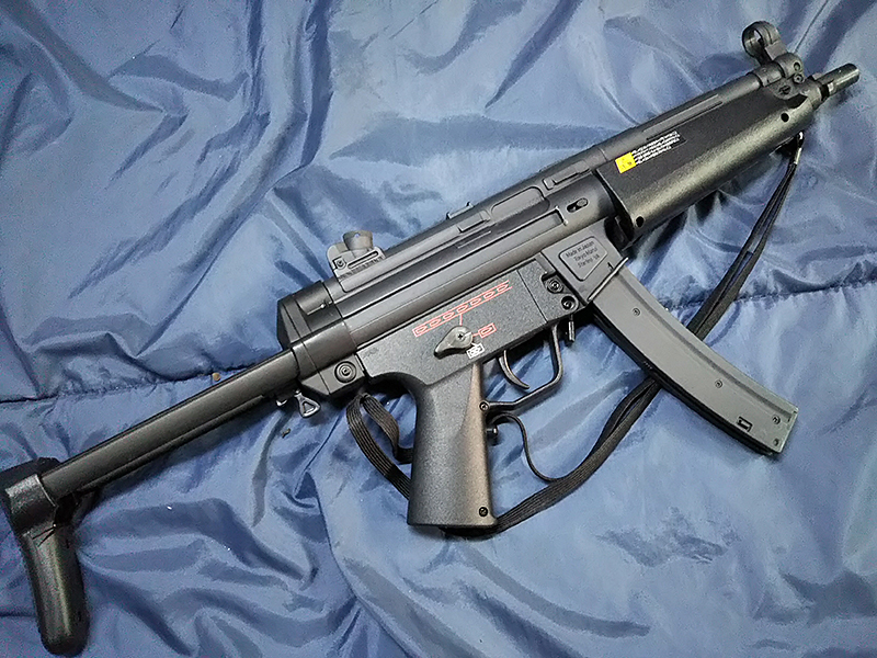 MP5A5 3683 マルイ10禁電動ガンボーイズ プチ強化＆金属塗装 0.12g弾 