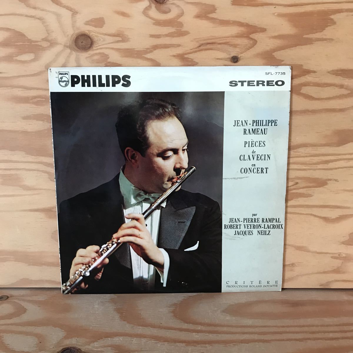 K7FM1-210629 レア［LP レコード PHILIPS PIECES DE CLAVECIN EN CONCERT ジャン＝フィリップ・ラモー SFL－7735］コンセール第1番_画像1