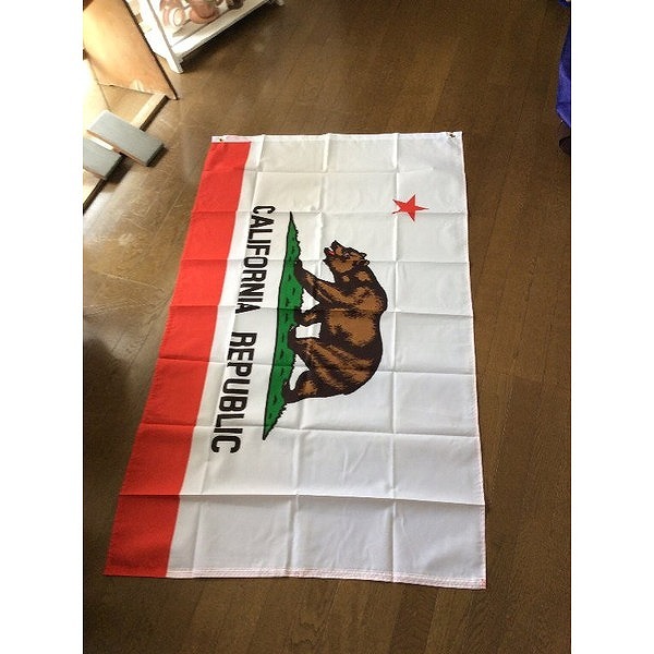 California Flag フラッグ 旗　タペストリー アメリカン雑貨 アメリカ雑貨 ガレージ雑貨_画像1