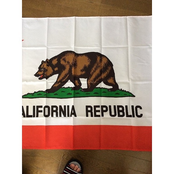 California Flag フラッグ 旗　タペストリー アメリカン雑貨 アメリカ雑貨 ガレージ雑貨_画像3