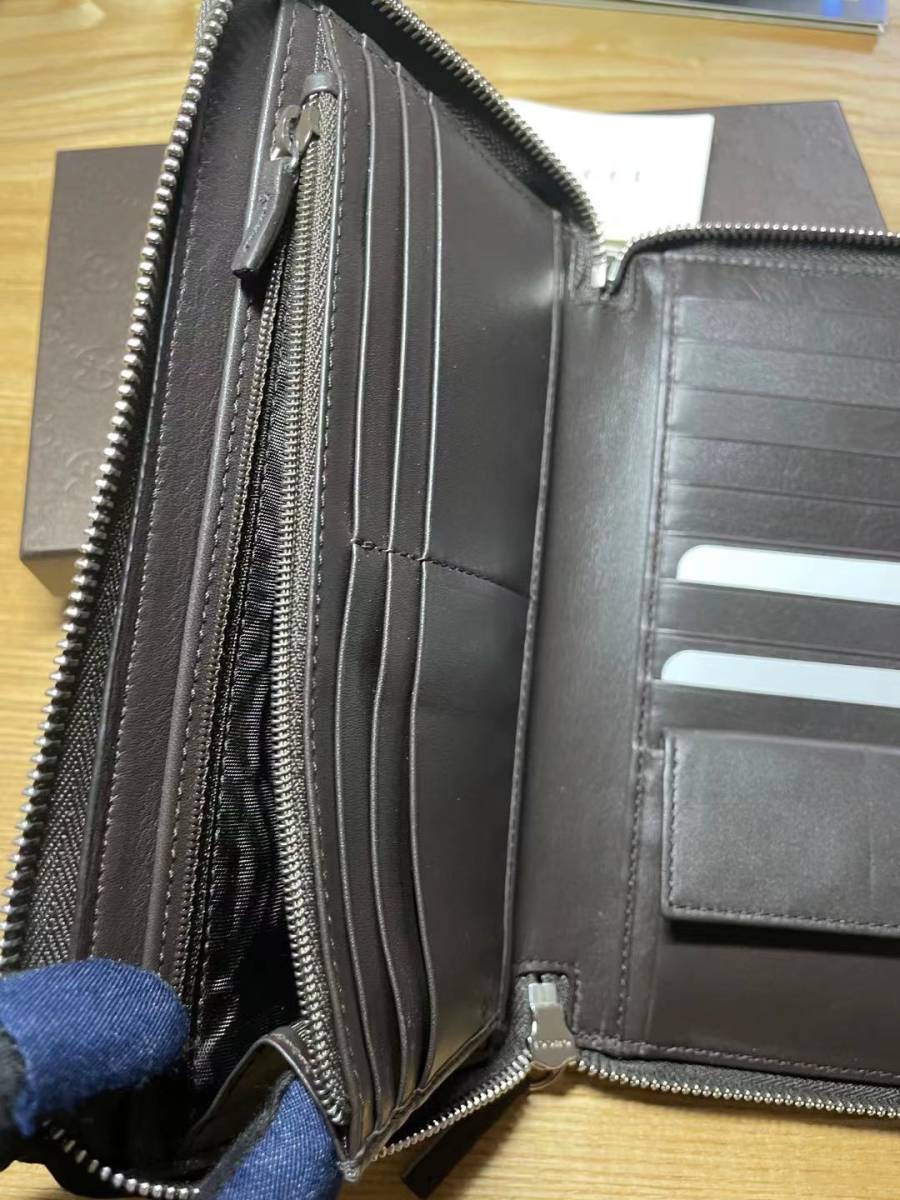 ★グッチ★GUCCI ★ ジップアラウンドラージ長財布 GGロゴマーク 新品 メンズ 大容量 5