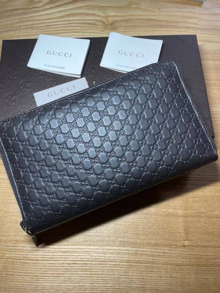 ★グッチ★GUCCI ★ ジップアラウンドラージ長財布 GGロゴマーク 新品 メンズ 大容量