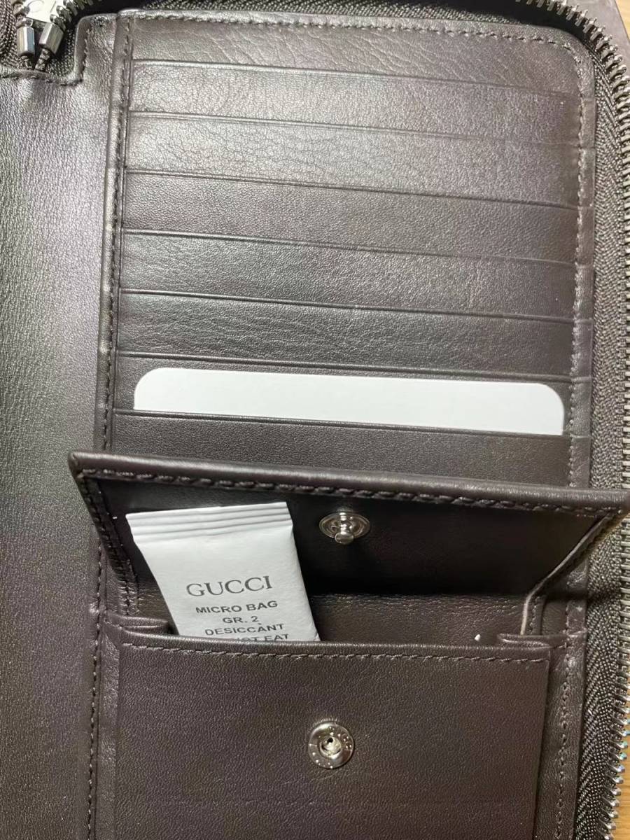 ★グッチ★GUCCI ★ ジップアラウンドラージ長財布 GGロゴマーク 新品 メンズ 大容量 6