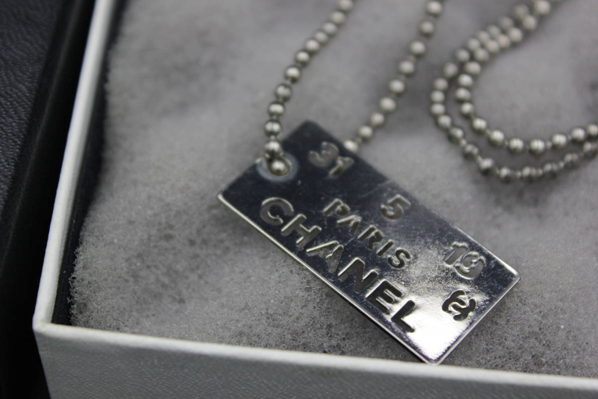 確実正規品 CHANEL シャネル ドッグタグ ネックレス www.disdukcapil