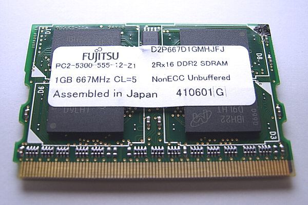 ◆ Геки редко! Microdimm PC2-5300 DDR2-667 1 ГБ памяти D2P667D1GMHJFJ Let's Note/Sony Vaio/Fujitsu Loox и другие новые операционные испытания ¥ 185
