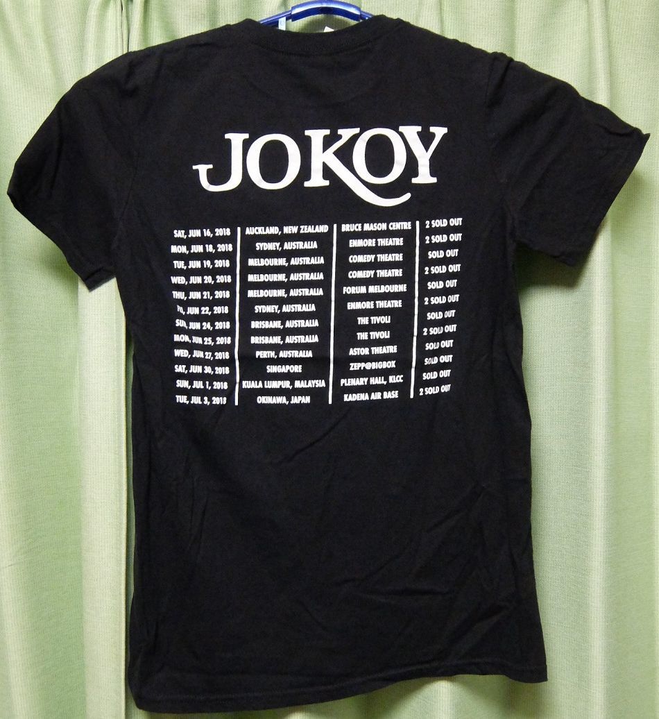 JOKOY BREAK THE MOLD TOUR 半袖Ｔシャツ　Ｓ　ジョー・コイ　中古_画像2