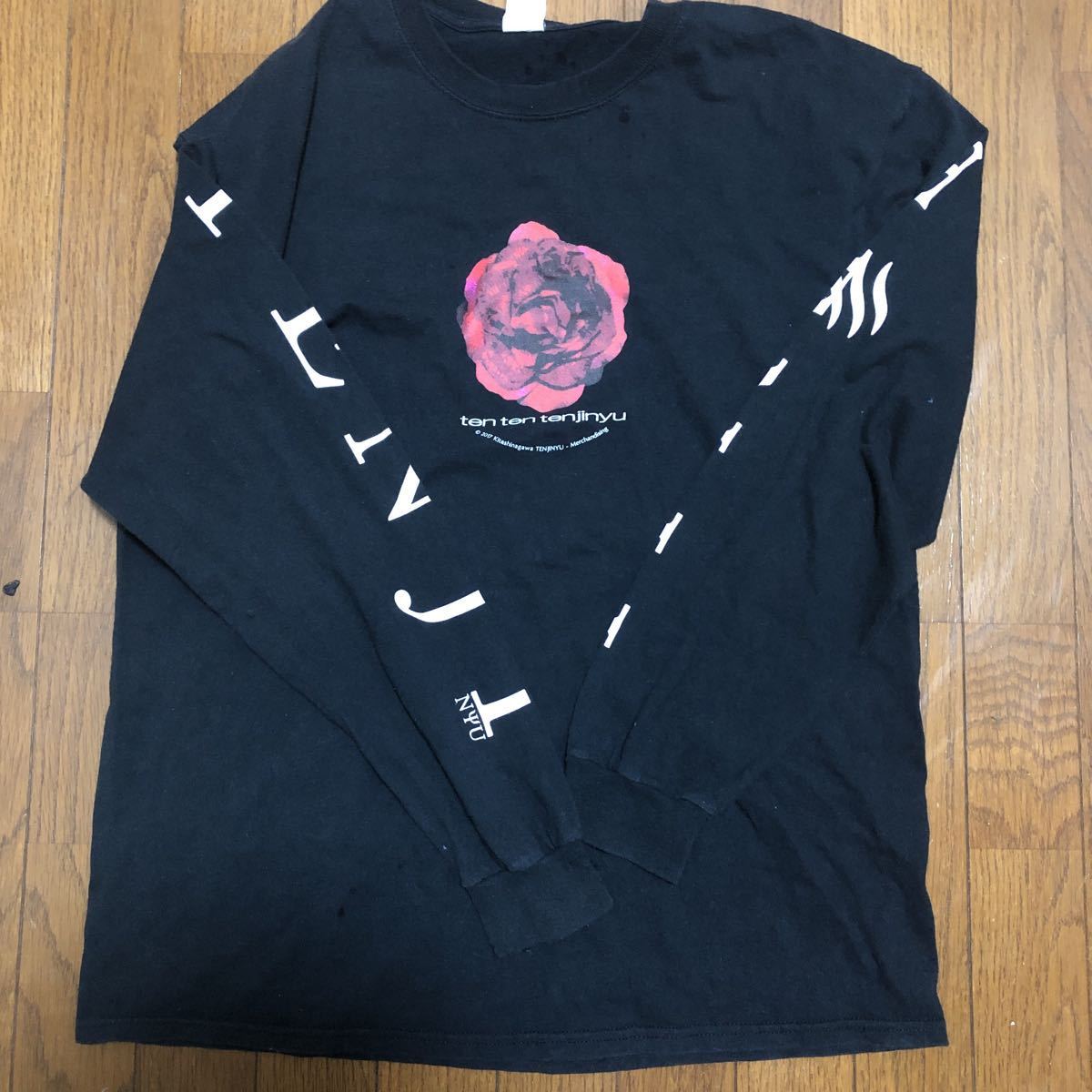 天神湯 薔薇 ロングTシャツ Lサイズ berberjin labrat_画像2